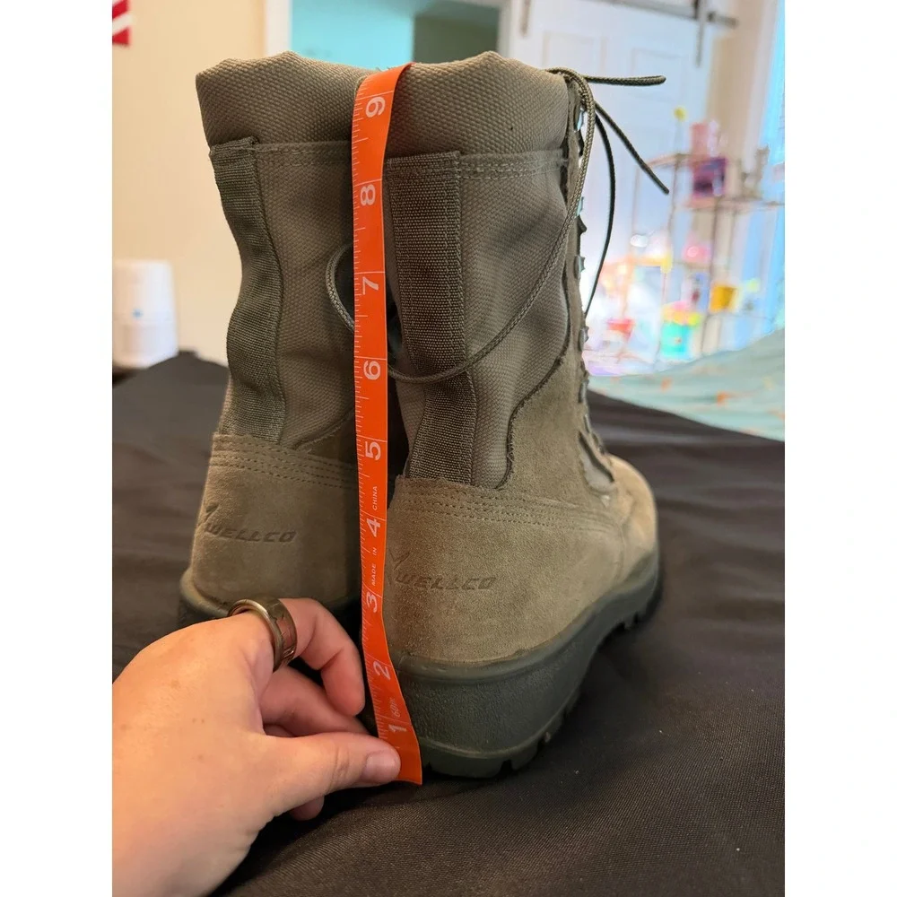 Wellco Air Force TW Sage Green Military Combat Boots 9.5 W 81040F004 Mens